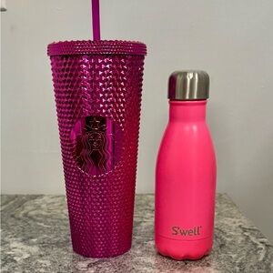 Starbucks Pink Studded Tumbler with FREE BONUS